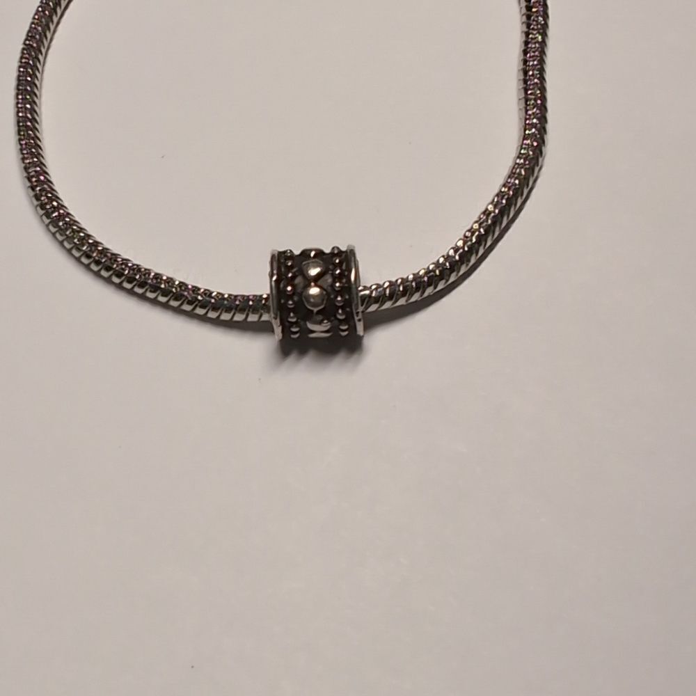 Silver‎ Spacer Charm for Pandora Style Bracelet
